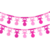 Guirnalda Chupete Rosa,Fucsia 3,6 m Largo