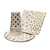 Combo Vasos Platos Servilletas con Lunares Dorados x 10 u.