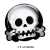 Plato Descartable Esqueleto Halloween x 8u