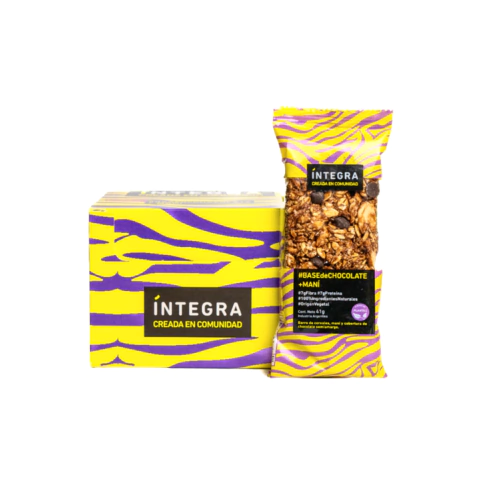Barritas Cereal Íntegra De Chocolate Y Mani X 10u