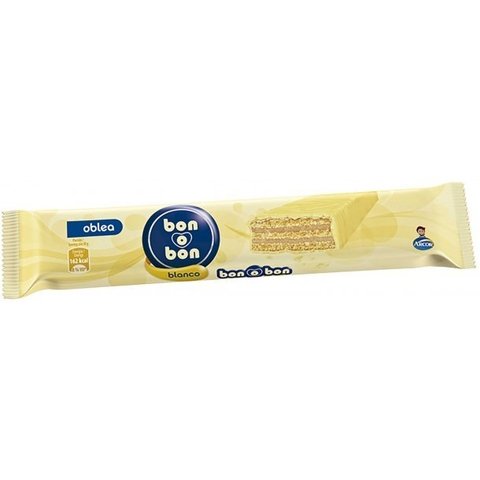 Oblea Bon o Bon Chocolate Blanco x 20u