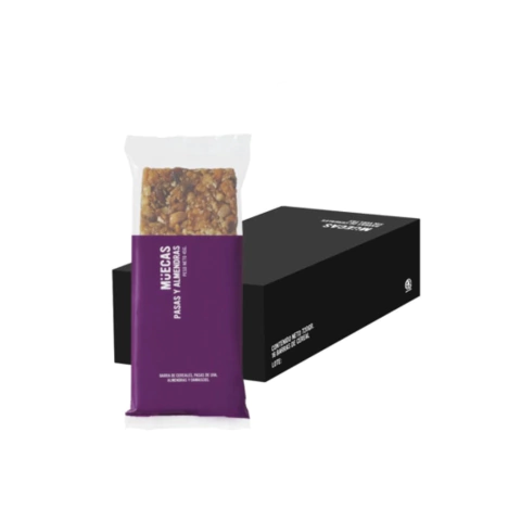 Barritas de Cereal Muecas Pasas y Almendras Caja x 16u