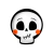 Platos Polipapel Calavera Halloween Party Store X 6 u.