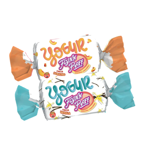 Caramelos Flynn Paff Yogur Vainilla,Durazno X 70u