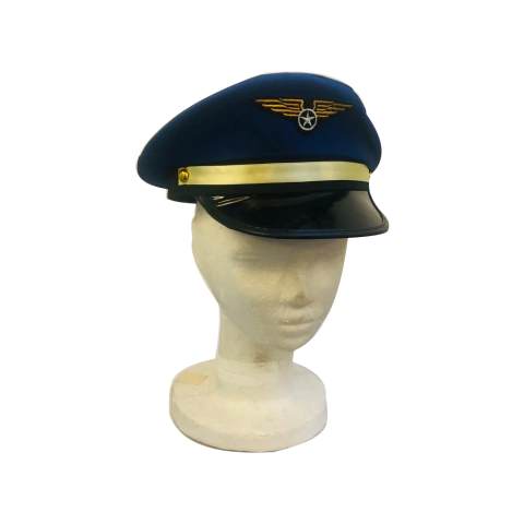 Sombrero Tela Capitan De Avion.