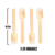 Tenedores De Madera De Bambu (bamboo) 14cm X 20u