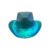 Sombrero Vaquero Tornasolado Celeste - comprar online