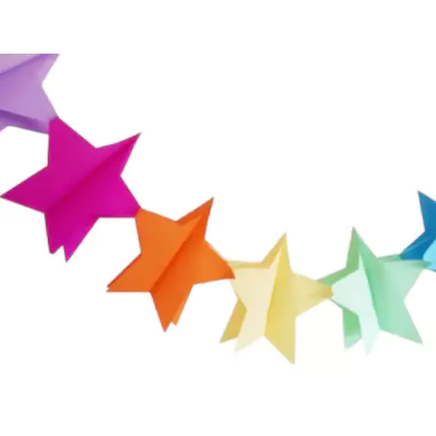 Guirnalda Estrella Multicolor 3,6 m Largo