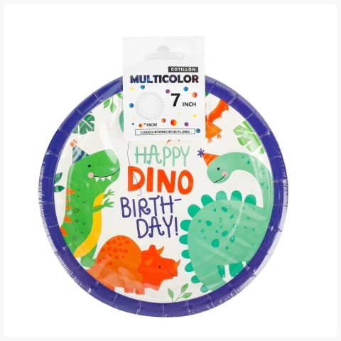 Platos Dinosaurios x 10u