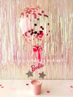 CENTRO DE MESA GLOBO CRISTAL BARBIE