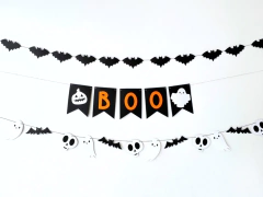 SET DE GUIRNALDAS HALLOWEEN "BOO" x3 (2 colores) en internet