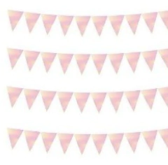 BANDERÍN TRIÁNGULOS IRIDISCENTES - comprar online
