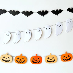 SET DE GUIRNALDAS HALLOWEEN x3 (3 colores)