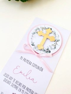 ESTAMPITA SIMPLE CON TAG DOBLE 3D Y CRUZ -2305 - comprar online