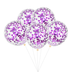 Imagen de GLOBO CRISTAL CON CONFETTI x5