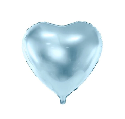 GLOBO CORAZÓN CELESTE 45 CM - comprar online