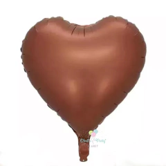 GLOBO CORAZÓN CHOCOLATE 45 CM