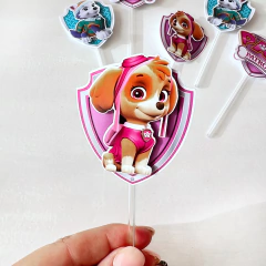 TOPPERS PAW PATROL PASTEL 3D x6 - comprar online