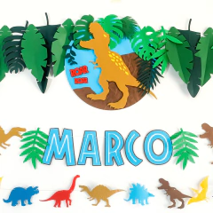 CUADRO CIRCULAR DINOSAURIO T-REX