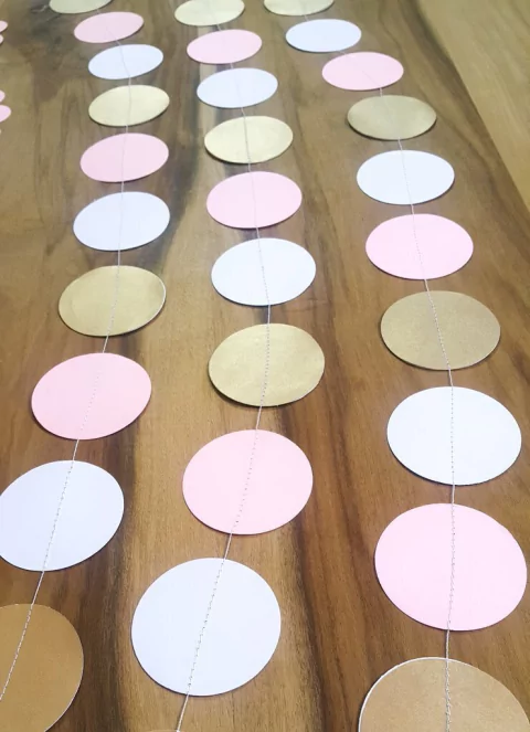 GUIRNALDA DE CÍRCULOS (varios colores)