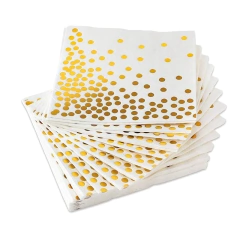 SERVILLETA DOTS DORADOS x6 - comprar online