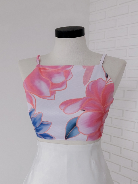 Cropped Hadassa - Flores - comprar online