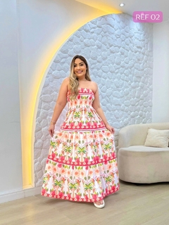 Vestido Longo Olívia - Estampado na internet