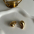 aros gota dorados