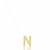 Colar de Letra/Inicial com Fio de Nylon Banho de Ouro - comprar online