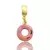 Berloque Donuts Banho Ouro Premium