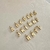 Pingente Mini Letras Banhado a Ouro