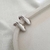Brinco Gota Reta 2 cm Ródio