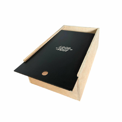 Caja de MDF 35x20x10 cm - Tapa Mdf enchapado con logo en internet