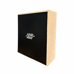 Caja de MDF para tres botellas - Tapa MDF enchapado - tienda online