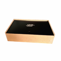 Caja de MDF con 6 copas con logo - tienda online