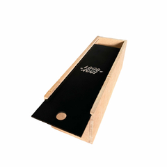 Caja de MDF 35x10x10 cm - Tapa Mdf enchapado con logo