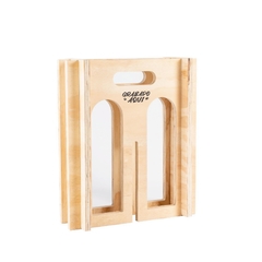 Caja Vinoteca en fenolico con logo - comprar online