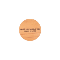 Imagen de Posavasos de Madera (Opc. Logo, frase o nombre)