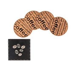 Kit de 4 posavasos en caja (Opc. Logo, frase o nombre) - tienda online