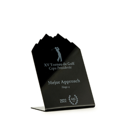 Distincion - acrilico negro con logo