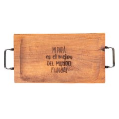 Batea Artesanal 45x25 cm aprox (Opc. Logo, frase o nombre) - Komuk Argentina