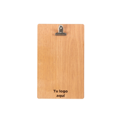 Tabla Porta Hojas A5 con logo