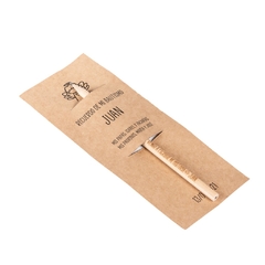 Lapiz de madera con papel kraft impreso con logo en internet