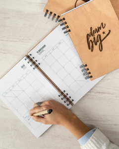 Agenda tapa de Madera (Opc. Logo, frase o nombre) - tienda online