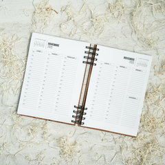 Agenda tapa de Madera (Opc. Logo, frase o nombre) - comprar online