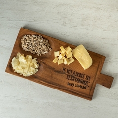 Tabla Artesanal 45x20 cm aprox (Opc. Logo, frase o nombre) - comprar online