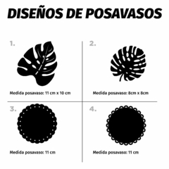 Posavasos de Madera calado en internet