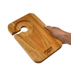 Tablita Copetin Porta Copa y Vaso (con logo frase o nombre) - comprar online