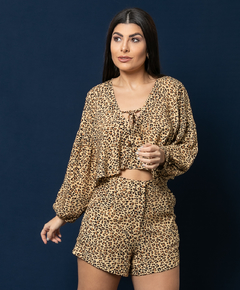 Short Estampa Leopardo