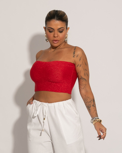 Imagem do Cropped Faixa Lurex